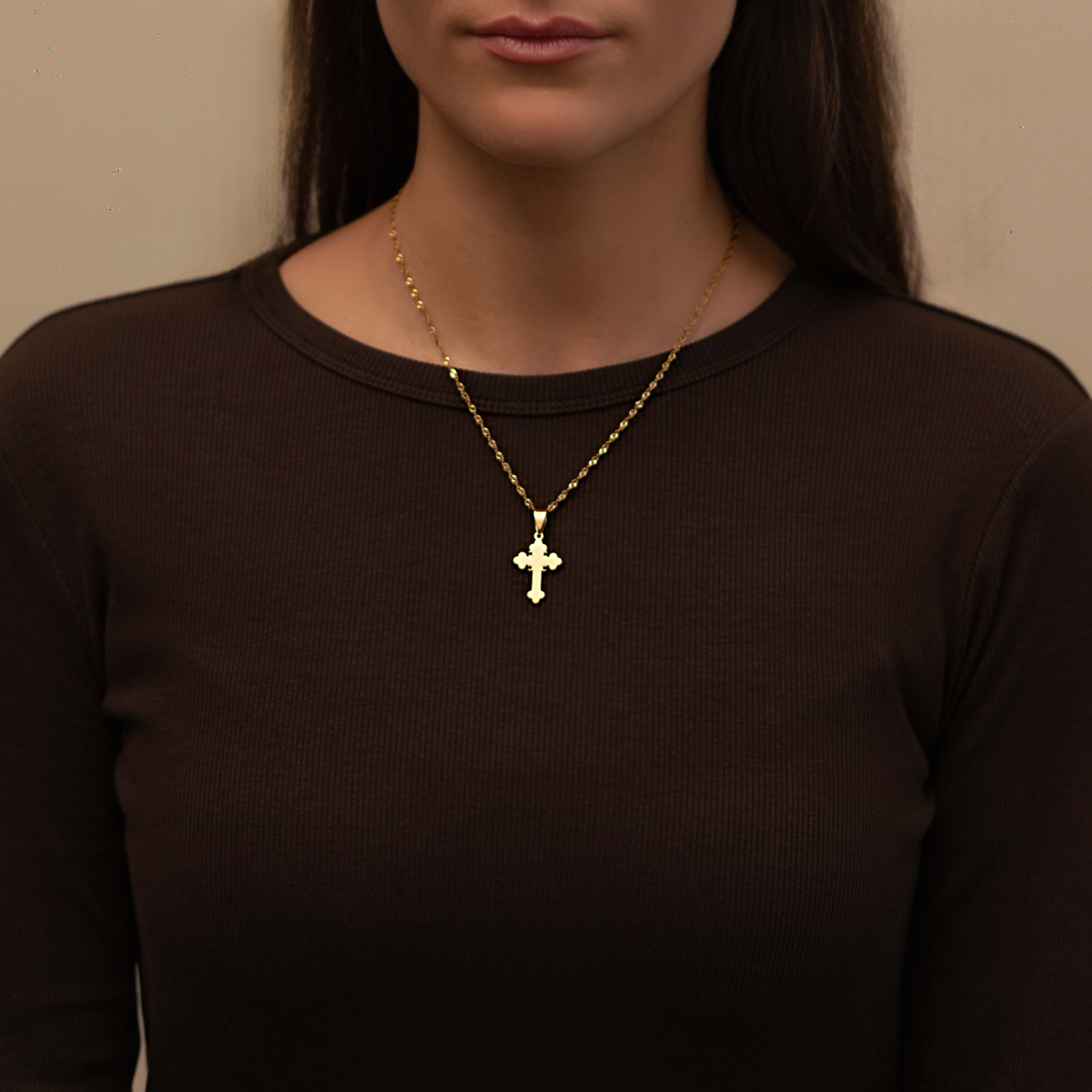 Orthodox Cross Necklace | Large